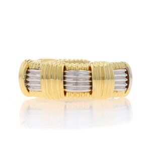 Roberto Coin Appassionata Woven Band - Yellow Gold 18k Statement Ring Size 6